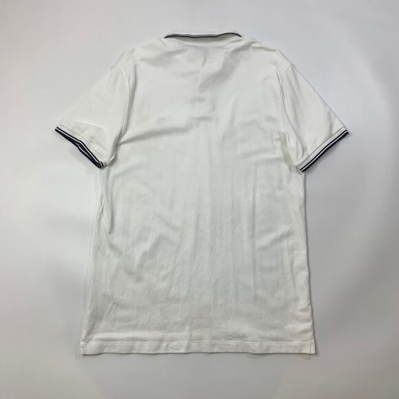 Abercrombie Fitch Shirt Mens LT Large Tall White Navy Don't Sweat It Collection - Picture 8 of 10